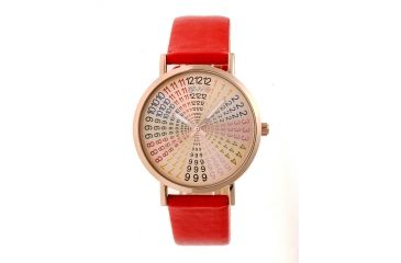 Image of Crayo Fortune Strap Watch, Multicolor/Red CRACR4305