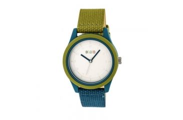 Image of Crayo Pleasant Nylon-Band Watch, Silver/Olive, CRACR3903