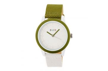 Image of Crayo Pleasant Nylon-Band Watch, Silver/Olive, CRACR3904