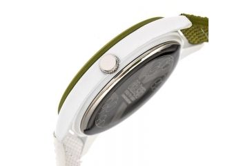 Image of Crayo Pleasant Nylon-Band Watch, Silver/Olive, CRACR3904
