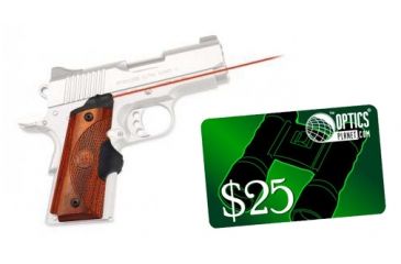 Image of Crimson Trace Master Series 1911 Compact-Size Laser Grip, Cocobolo LG-918 w/ 25 Dollar Email Gift Certificate