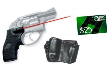 Image of Crimson Trace Ruger LCR Laser Sight, GOULD, Grip and Leather Holster Combo LG-411H GOULD w/ 25 Dollar Email Gift Certificate