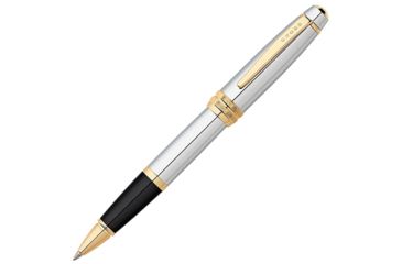 Image of Cross Bailey Medalist Selectip Gel Rolling Ball Pen, Polished Chrome and 23 Karat Gold AT04556