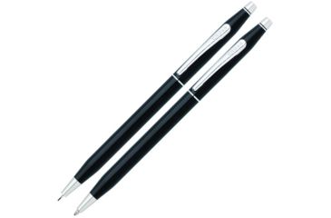 Image of Cross Classic Century Black Lacquer Pen/Pencil Set, Black AT008177