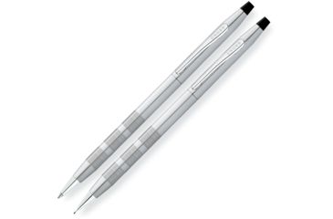 Image of Cross Classic Century Satin Chrome Pen/Pencil Set, Chrome AT008114