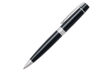 Image of Cross Sheaffer 300 Glossy Black Ballpoint Pen w/ Chrome Plated Appointments, Black E2931251