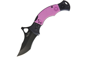 Image of CSSD/SC Bram Frank Design MySo Mini Comp Lock Pink Folding Knife, 2.63in Black 8Cr13Mov SS Blade, Black/Pink G10, MYSO MINI PINK/BLACK