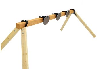 Image of CTS Targets DIY 3 Target Plate Rack with 8in  Targets, Black, NSN N CTS-F3H8K-051