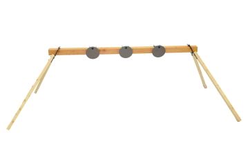 Image of CTS Targets DIY 3 Target Plate Rack with 8in  Targets, Black, NSN N CTS-F3H8K-051