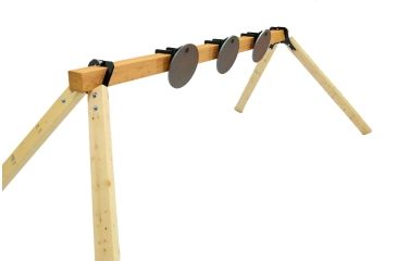 Image of CTS Targets DIY 3 Target Plate Rack with 8in  Targets, Black, NSN N CTS-F3H8K-051