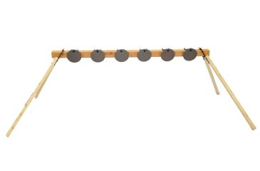 Image of CTS Targets DIY 6 Target Plate Rack with 8in  Targets, Black, NSN N CTS-F6H8K-049