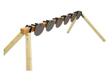 Image of CTS Targets DIY 6 Target Plate Rack with 8in  Targets, Black, NSN N CTS-F6H8K-049