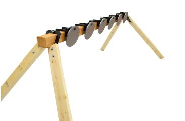 Image of CTS Targets DIY 6 Target Plate Rack with 8in  Targets, Black, NSN N CTS-F6H8K-049