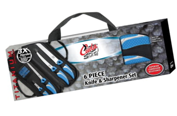 Image of Cuda 6 pc Knife and Sharpener Set w/Case 18133