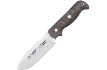 Image of Cudeman Sanabria Bushcraft Knife, 4.5 satin finish Vanadium molybdenum steel drop p, Brown jute handle, 181-Y