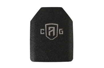Image of Custom Armor Group AR1000 Rhino Coated Level III Stand Alone Steel Armor Plate, 10.125in x 13.25, AR1000-SAPI-L