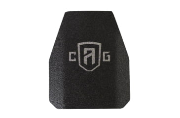 Image of Custom Armor Group AR1000 Rhino Coated Level III Stand Alone Steel Armor Plate, Swimmers Cut, 10in x 12in, AR1000-ASC-10X12