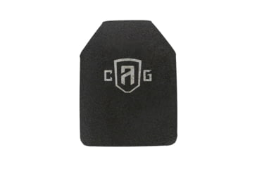 Image of Custom Armor Group AR500 Rhino Coated Level III Stand Alone Steel Armor Plate, 9.5in x 12.5in, AR500-SAPI-M