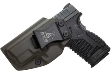Image of CYA Supply Co. Inside the Waistband Holster for Springfield, XD-S MOD.2 - 3.3in - 9/40, Left Hand Draw, Olive Drab, Small, IWB0278
