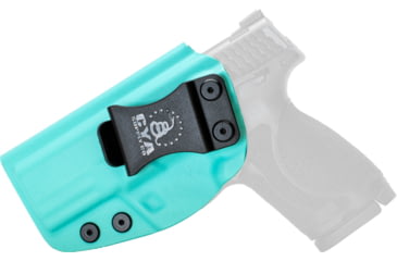 Image of CYA Supply Co. Inside the Waistband Holster, Smith&amp;Wesson, M&amp;P 9/40 M2.0- 3.6 Compact&amp;3.5 Compact, Left Hand, Teal Blue, IWB0238