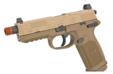 Image of Cybergun / Spartan Military &amp; Law Enforcement Herstal Licensed FNX-45 Tactical Airsoft Pistol, Gas Blowback, VFC, Dark Earth, Small, CB3A-FNX-TN01 / 200503