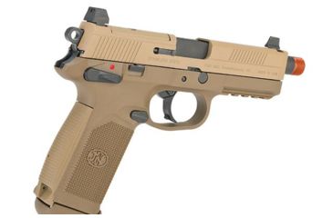 Image of Cybergun / Spartan Military &amp; Law Enforcement Herstal Licensed FNX-45 Tactical Airsoft Pistol, Gas Blowback, VFC, Dark Earth, Small, CB3A-FNX-TN01 / 200503