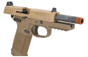 Image of Cybergun / Spartan Military &amp; Law Enforcement Herstal Licensed FNX-45 Tactical Airsoft Pistol, Gas Blowback, VFC, Dark Earth, Small, CB3A-FNX-TN01 / 200503
