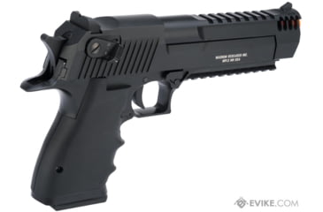 Image of Cybergun / Spartan Military &amp; Law Enforcement Magnum Research Licensed Semi/Full Auto Metal Desert Eagle L6 CO2 Gas Blowback Airsoft Pistol by KWC, Black, 950501-US