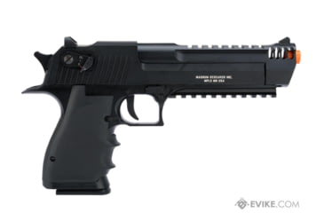 Image of Cybergun / Spartan Military &amp; Law Enforcement Magnum Research Licensed Semi/Full Auto Metal Desert Eagle L6 CO2 Gas Blowback Airsoft Pistol by KWC, Black, 950501-US