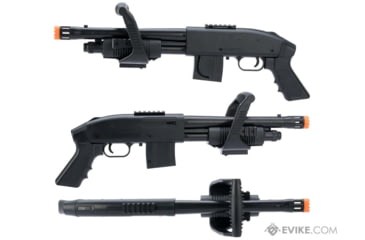 Image of Cybergun / Spartan Military &amp; Law Enforcement Mossberg Licensed M590 Chainsaw Airsoft Shotgun, Black, 270752-W