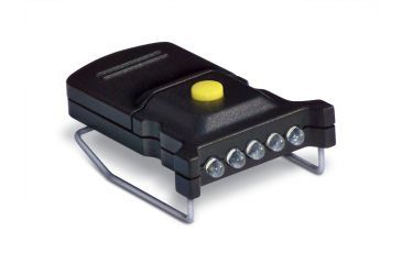 Image of Cyclops Micro Hat Clip Light, Black with 5 White LED Bulbs, CYC-MHC-W