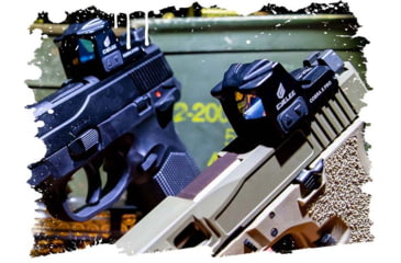 Image of Cyelee Optics Cobra X Pro Reflex Red Dot Sight, 1x24x17mm, 2 MOA Red Dot/26 MOA Circle, Black, X0044B18ZX