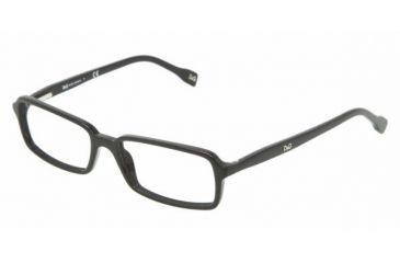 Image of D&amp;G DD1186 SV Prescription Eyeglasses - Black Demo Lens Frame / 50 mm Prescription Lenses, 501-5016
