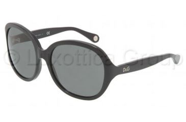Image of D&amp;G DD3034 SV Prescription Sunglasses - Black Frame / 57 mm Prescription Lenses, 501-87-5717