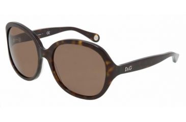 Image of D&amp;G DD3034 SV Prescription Sunglasses - Havana Frame / 57 mm Prescription Lenses, 502-73-5717