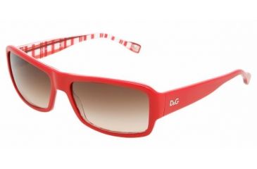 Image of D&amp;G DD 3060 Sunglasses Styles - Red On Check Brown Gradient Frame, 177413-5916