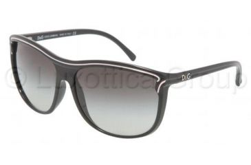 Image of D&amp;G DD8059 SV Prescription Sunglasses - Black Gray Gradient Frame / 62 mm Prescription Lenses, 501-8G-6214