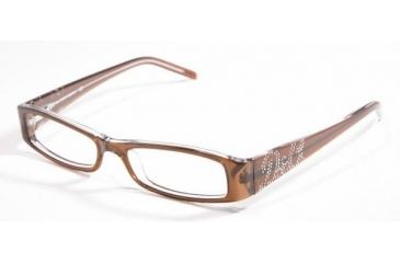 Image of D&amp;G DD1128B Bifocal Eyeglasses - Brown On Transparent Demo Lens Frame / 49 mm Prescription Lenses, 568-4916