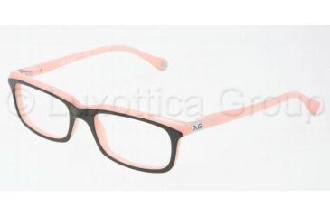 Image of D&amp;G DD1214 Bifocal Prescription Eyeglasses 1878-4917 - Black On Pink 