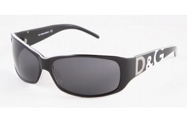 Image of D&amp;G DD3009-612-87-6414 Sunglasses with No Line Progressive Rx Prescription Lenses Tortse With Blue Stripe Frame / 64 mm Lenses