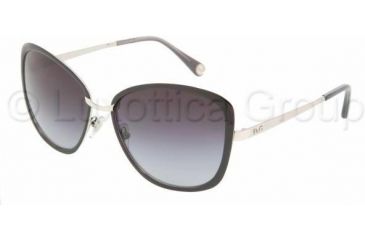 Image of D&amp;G DD6077 Single Vision Prescription Sunglasses DD6077-10158G-5816 - Lens Diameter: 58 mm, Frame Color: Black / Silver