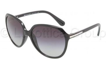 Image of D&amp;G DD8086 Single Vision Prescription Sunglasses DD8086-501-8G-5916 - Frame Color: Black, Lens Diameter: 59 mm