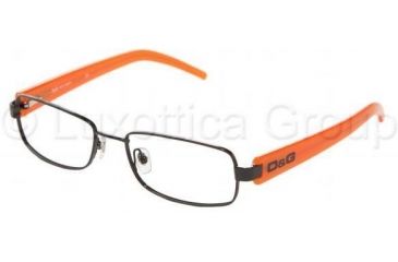 Image of D&amp;G Eyeglasses DD5043 with No-Line Progressive Rx Prescription Lenses 194-5217 - Black 