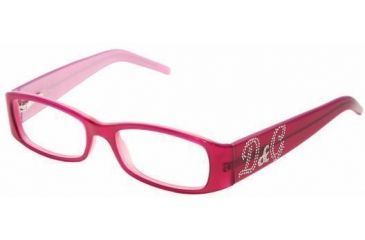 Image of D&amp;G DD1141B Bifocal Eyeglasses Pink Top Fuchsia Frame w/ 52 mm Diameter Lenses, 655-5216