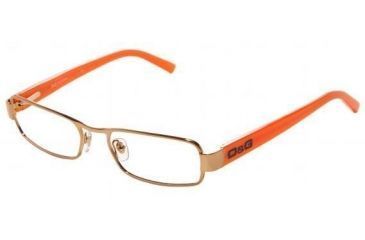 Image of D&amp;G DD5032-197-5117 Eyeglasses with No-Line Progressive Rx Prescription Lenses Antique Gold Frame / 51 mm Transparent Lenses