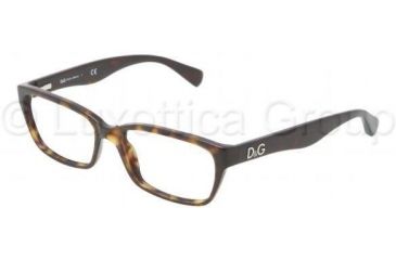 Image of D&amp;G Glitter DD1249 Bifocal Prescription Eyeglasses 502-5316 - Havana Frame