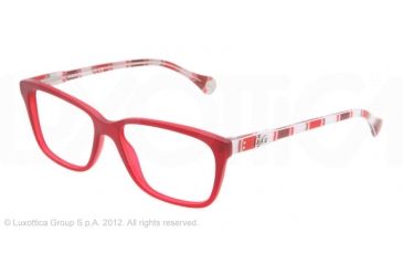 Image of D&amp;G VIBRANT COLOURS DD1238 Bifocal Prescription Eyeglasses 2761-52 - Matte Red Frame