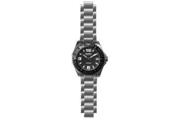 Image of Dakota Watches Dakota Fifty, Black Textured Dial, Steel Bracelet 5742-2