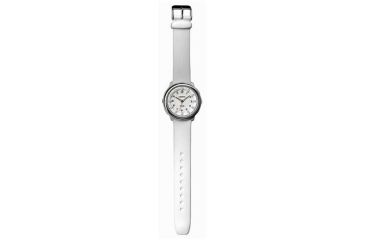 Image of Dakota Watches Fashion Flashlight, White Dial, White PU Band 7442-1