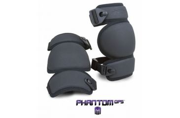 Image of Damascus Protective Gear DBKB Phantom Ops 2 Modular Low-Profile Knee Pads, Black, Black, 1 size DBKB